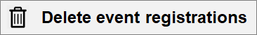 the Delete event registrations button
